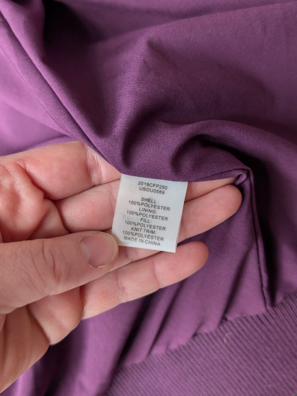 Universal Standard Purple Quilted Sophia Puffer Bomber Jacket size US 10/12 - Picture 7 of 9